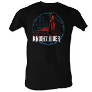 Knight Rider Knight Light Black T-Shirt